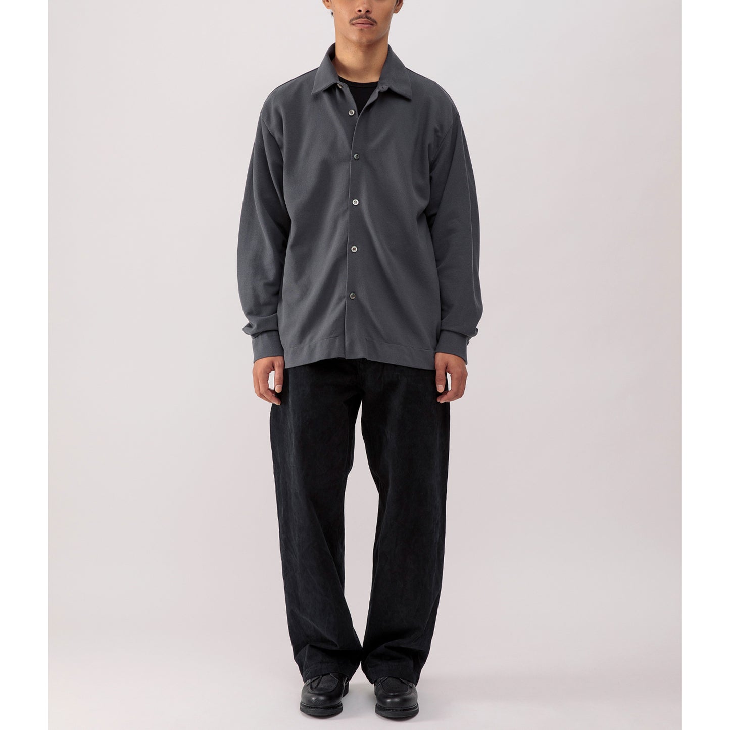 Opto L/S Shirt in Charcoal