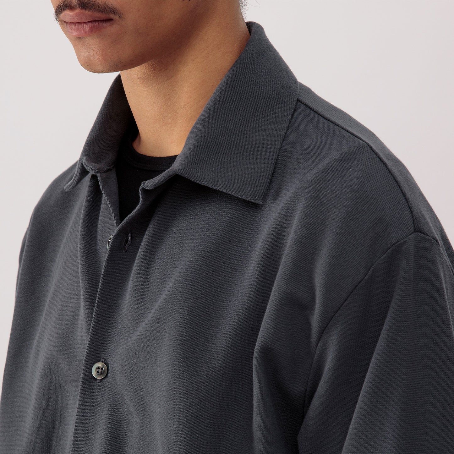 Opto L/S Shirt in Charcoal