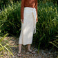 Organic Cotton/Merino Wool Pointelle Wrap Skirt