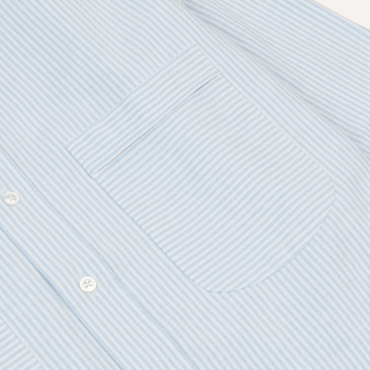 Oxford Cloth Long Point Collar Work Shirt in Blue