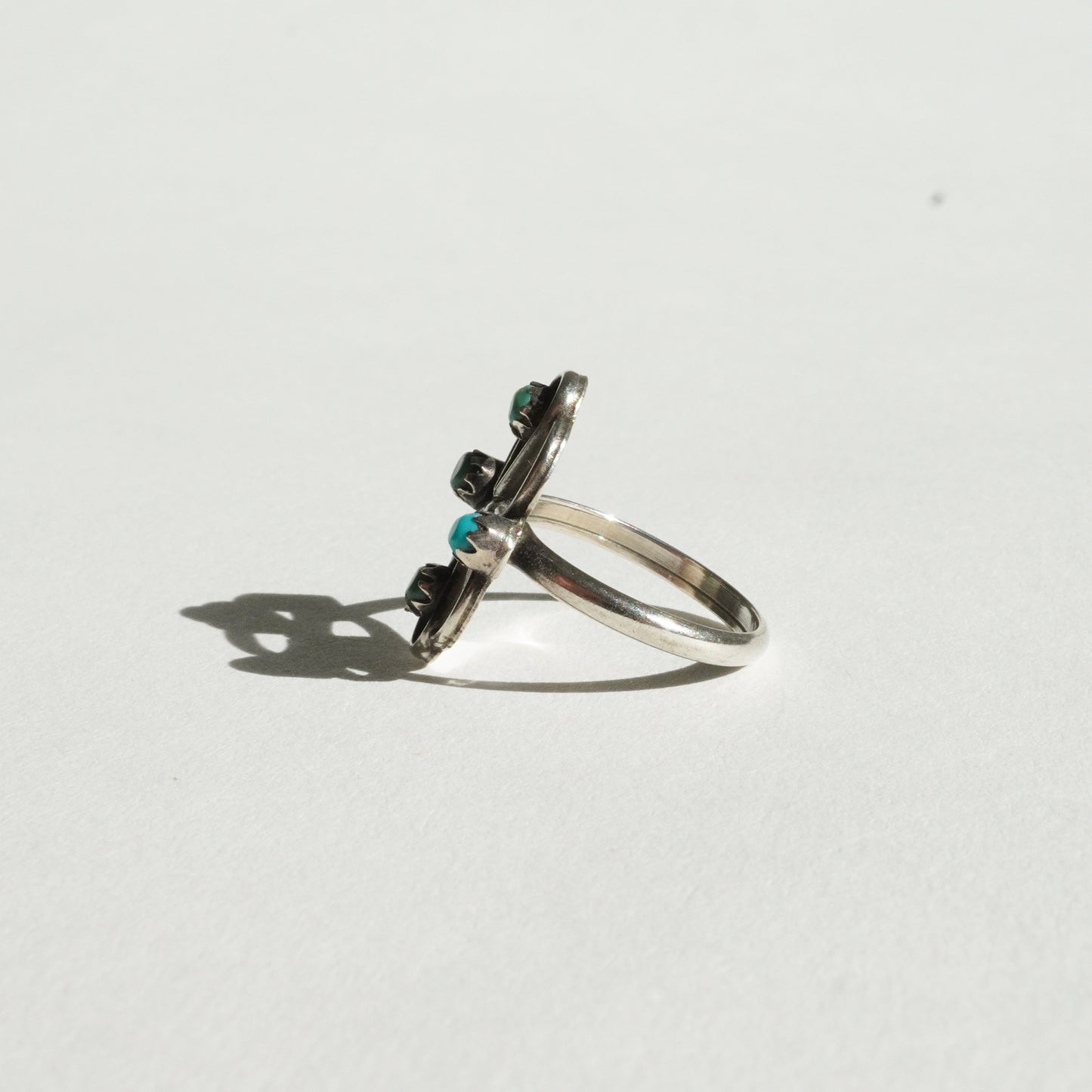 Vintage Petit Point Turquoise Ring