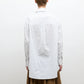 Japanese Organic Cotton Phoebe Shirt in Blue/White Stripe