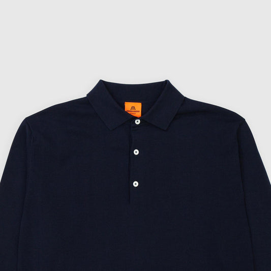 Polo L/S in Navy