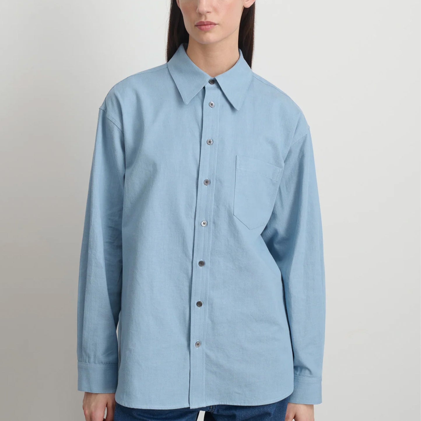 Ramona Shirt in Lt. Blue Flannel