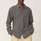 Reverse Weave Snow Check L/S in Blue