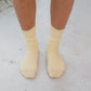 Rib Over Ankle Sock in Bog Yellow