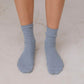 Rib Over Ankle Sock in Simon Grey