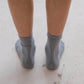 Rib Over Ankle Sock in Simon Grey