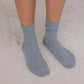 Rib Over Ankle Sock in Simon Grey