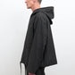 Rory Japanese Linen/Cotton Jacket in Black Stripe