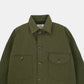 Selvedge Overshirt in Olive Denim