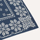 Traditional Silk Bandana in Navy Ecru