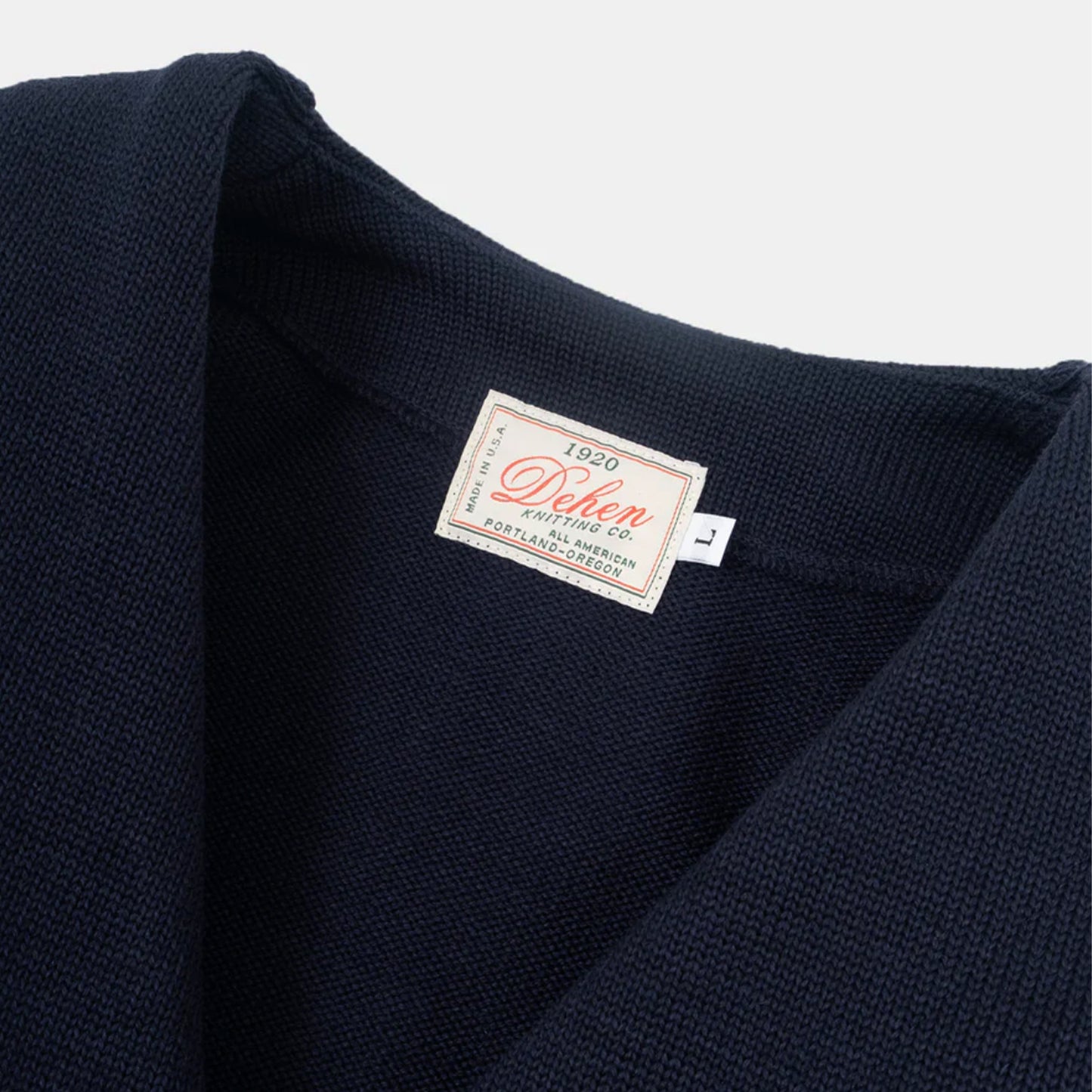 Slouchy Cardigan in Dk Navy/Off White