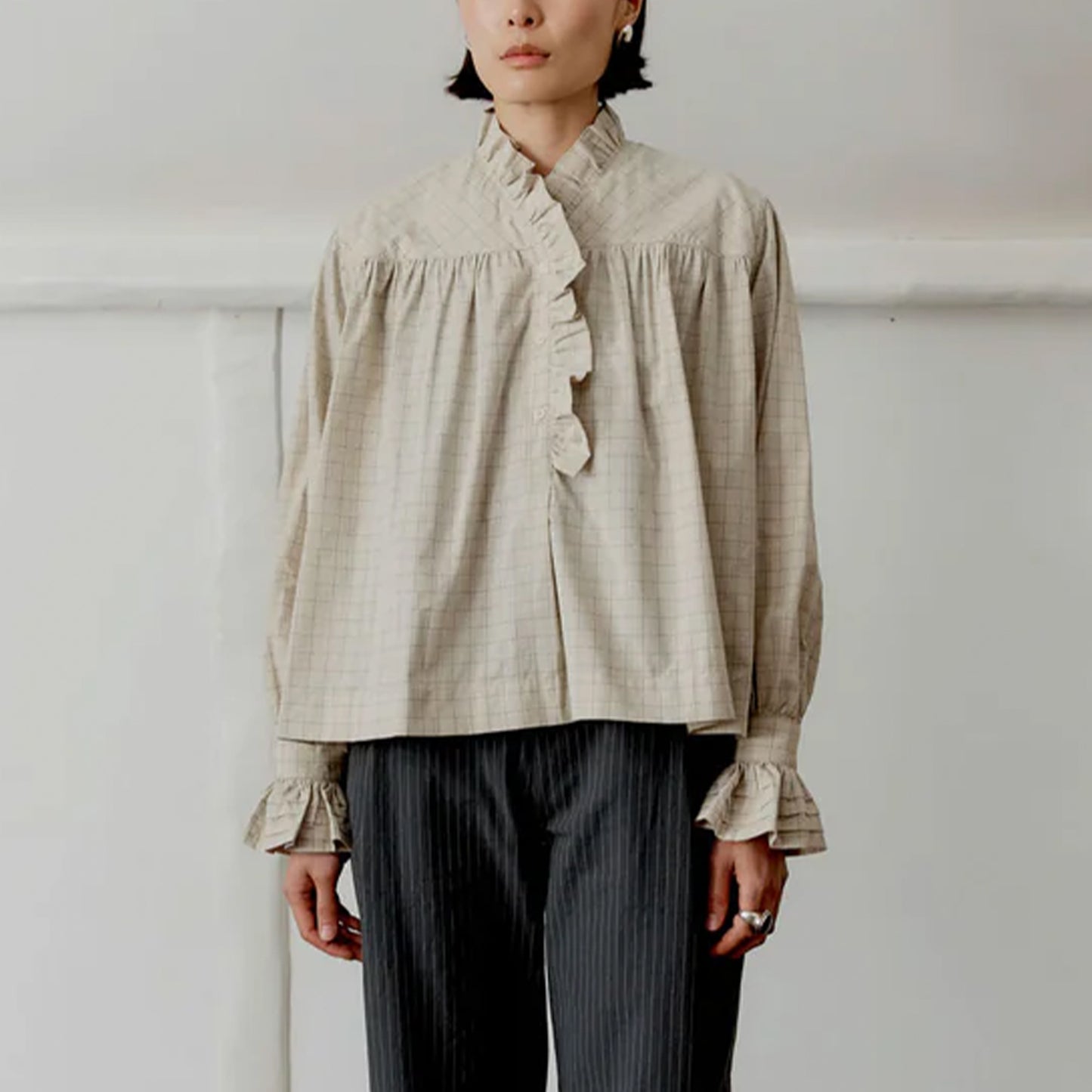 Japanese Cotton Seersucker Sophie Shirt