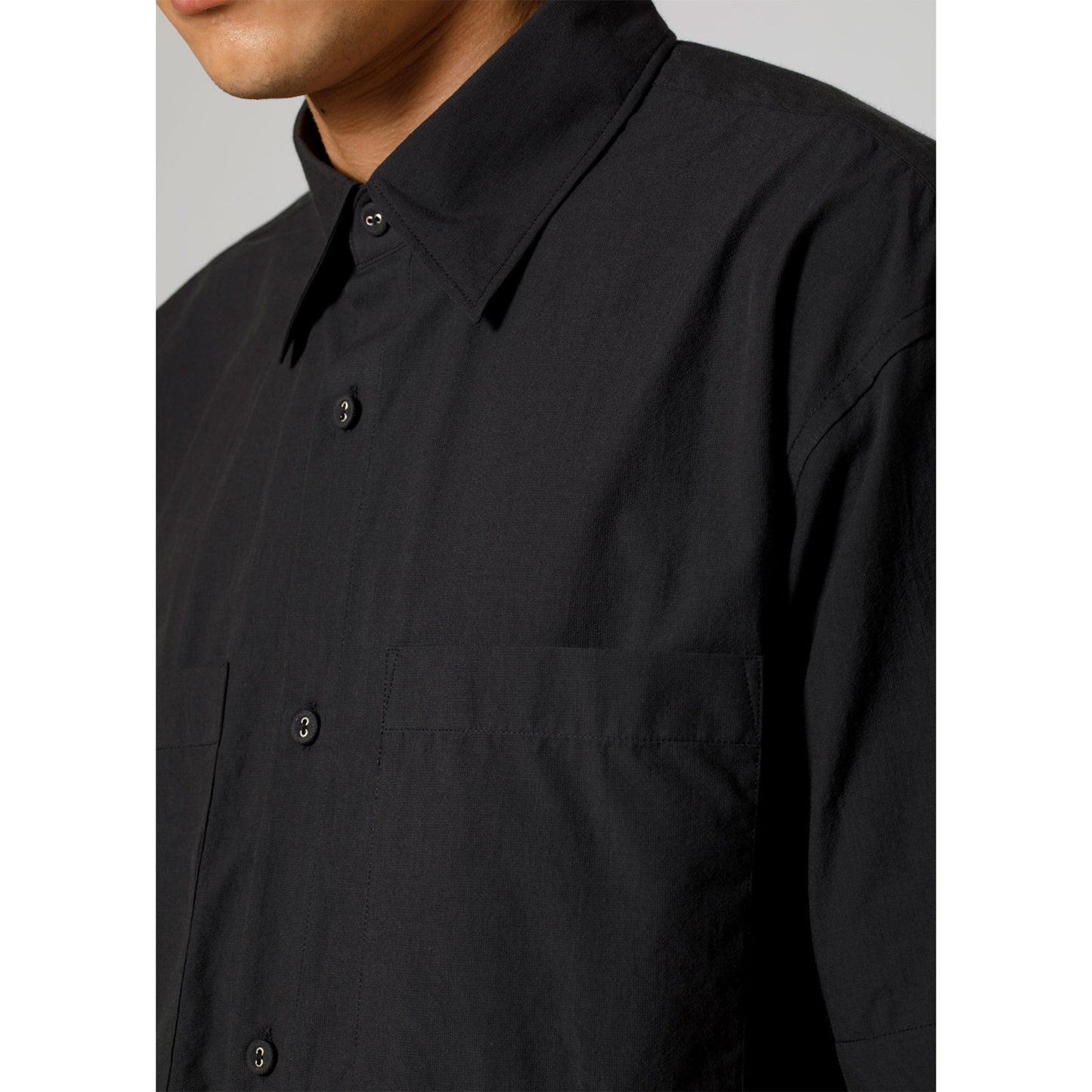 Square S/S Shirt in Charcoal