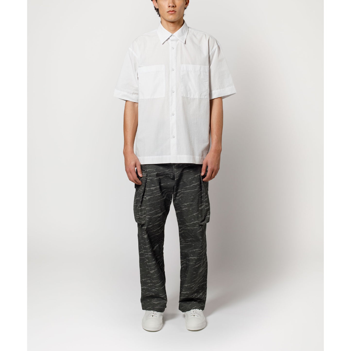 Square S/S Shirt in Light Grey