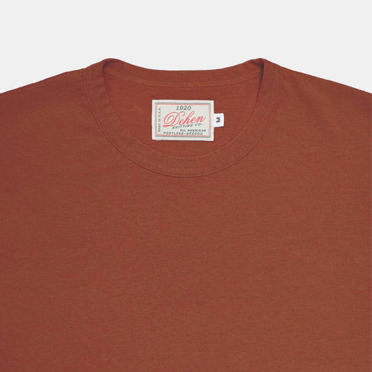 Heavy Duty S/S Pocket Tee in Burnt Orange