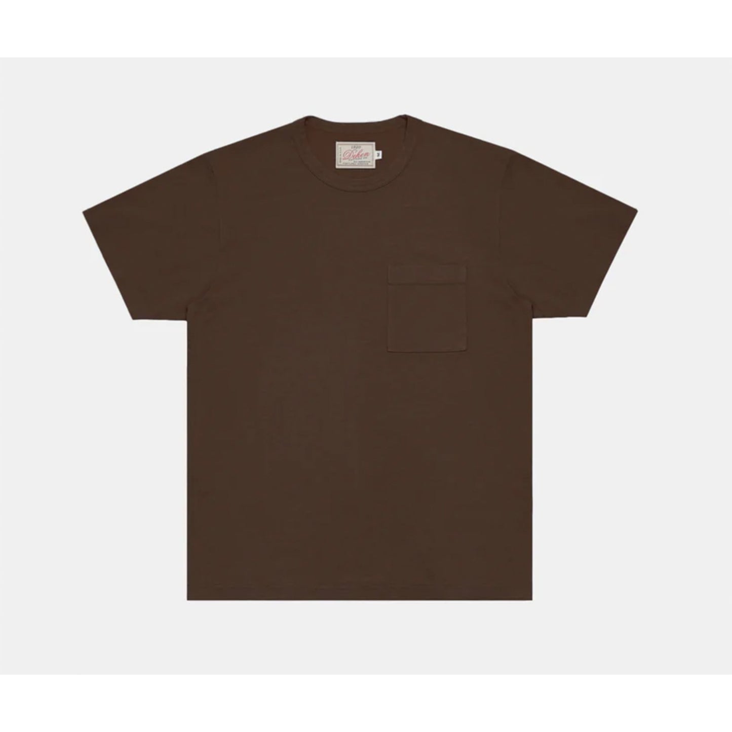 Heavy Duty S/S Pocket Tee in Brown