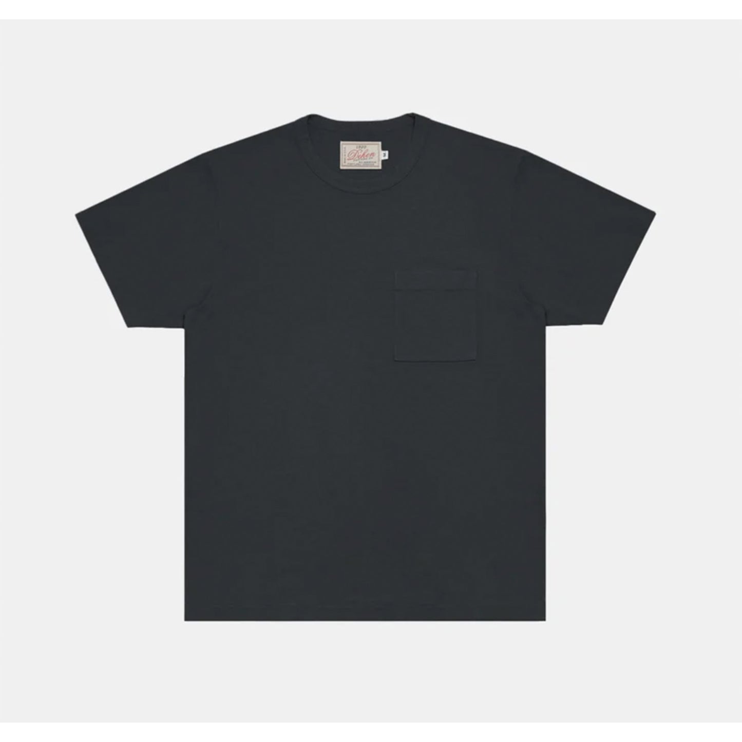 Heavy Duty S/S Pocket Tee in Dark Charcoal