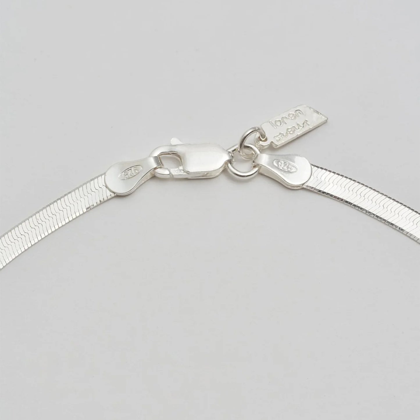 Sterling Silver Herringbone Necklace