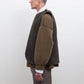 Suede Back Curly River Vest in Chocolate
