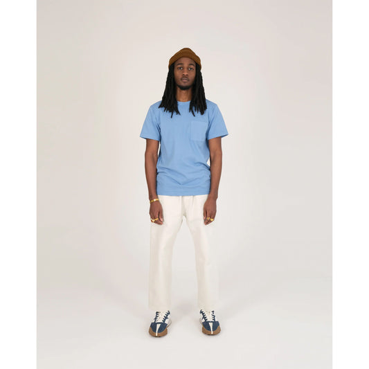 Heavy Duty S/S Pocket Tee in Blue Bird