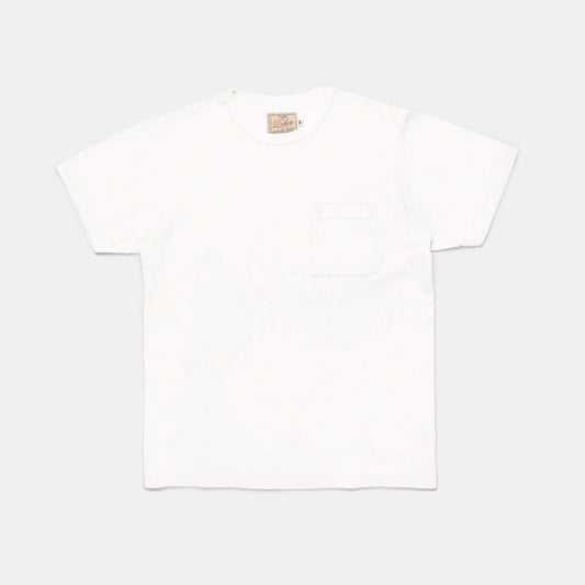 Heavy Duty S/S Pocket Tee in White