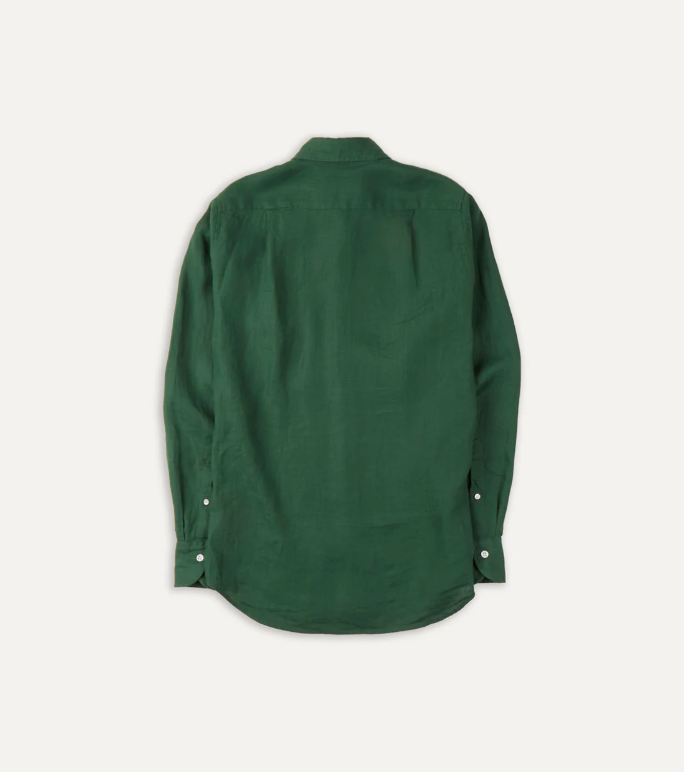 The Linen Summer Shirt in Forest Green