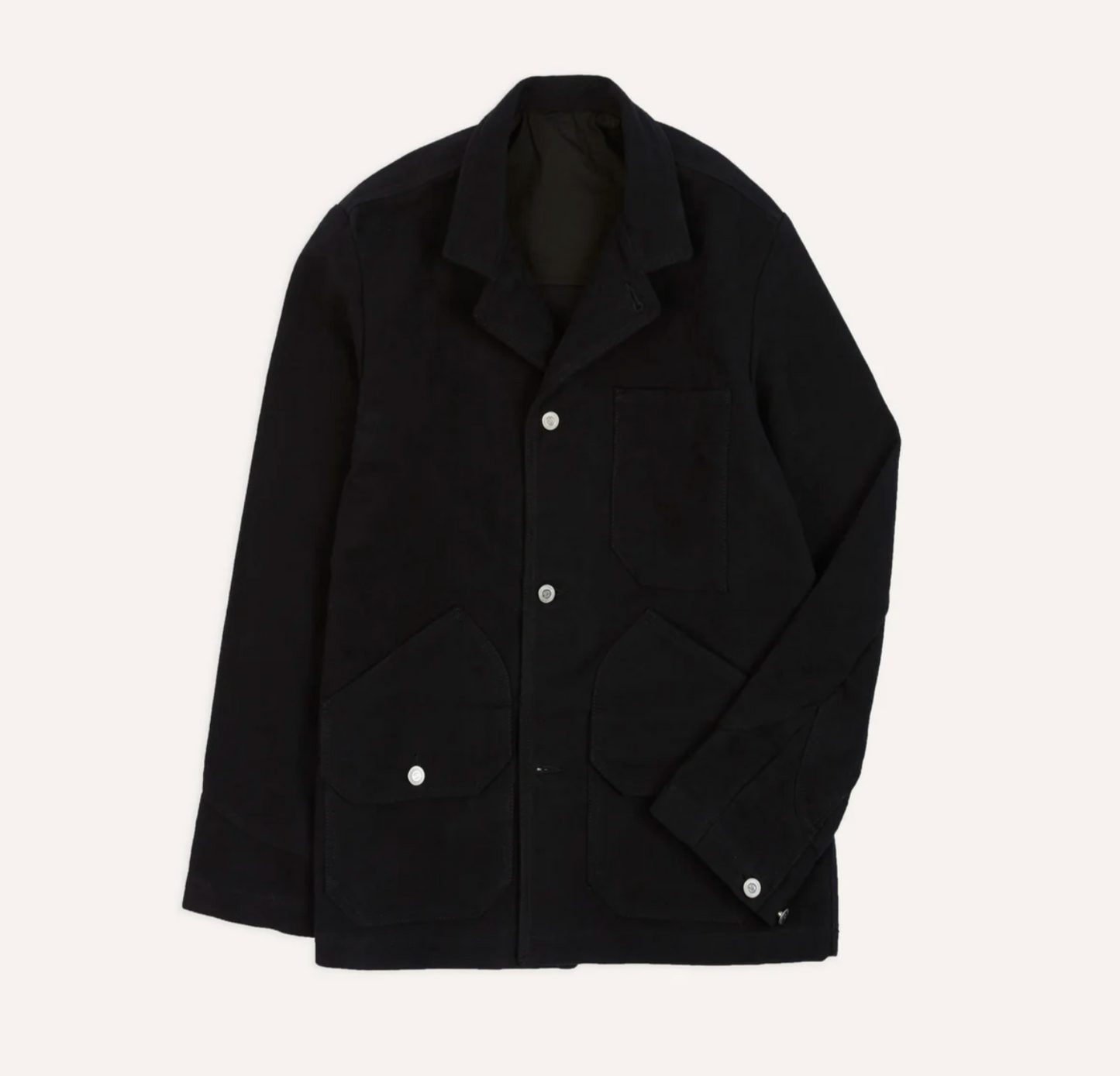 Moleskin Utility Jacket in Dark Navy
