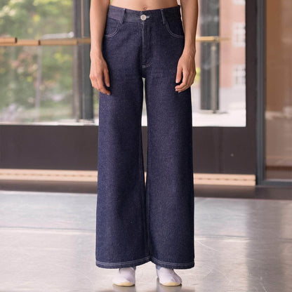 Tajo Wide Pant in Indigo Blue Wash