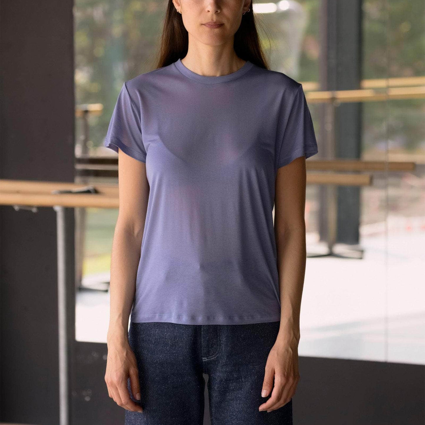 Tee Shirt in Koel Blue