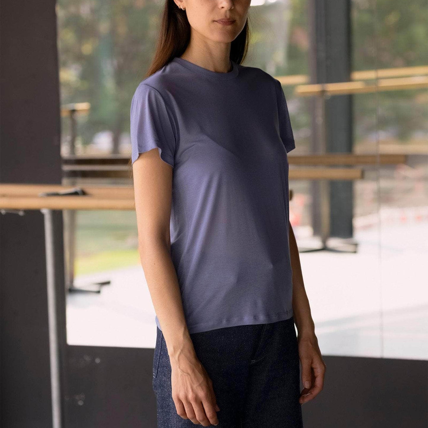 Tee Shirt in Koel Blue