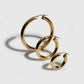 Medium Tru Hoops in Vermeil