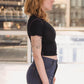 Vein Tee Shirt in Murano Navy