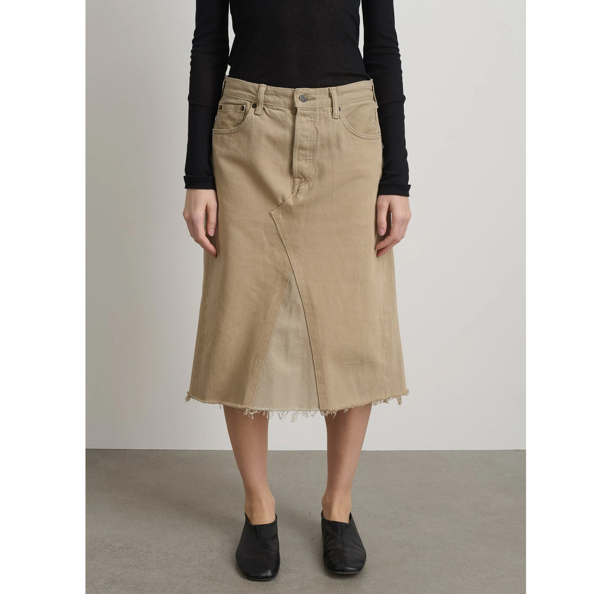Vintage Skirt in Vintage Khaki