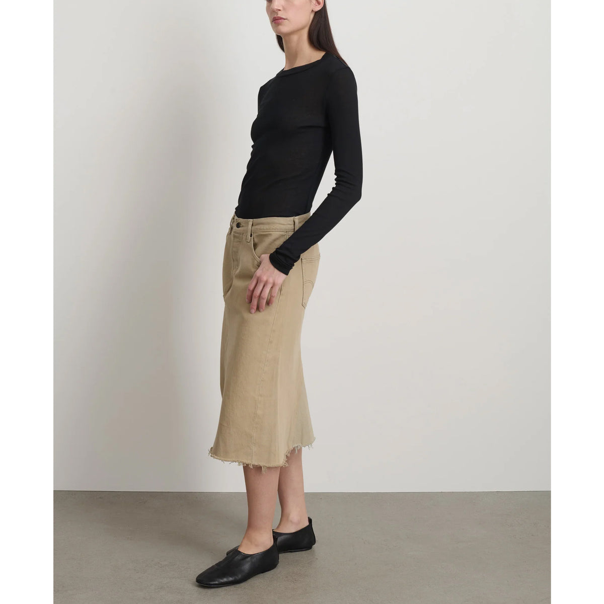 Vintage Skirt in Vintage Khaki