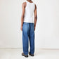Washed Pleated Denim