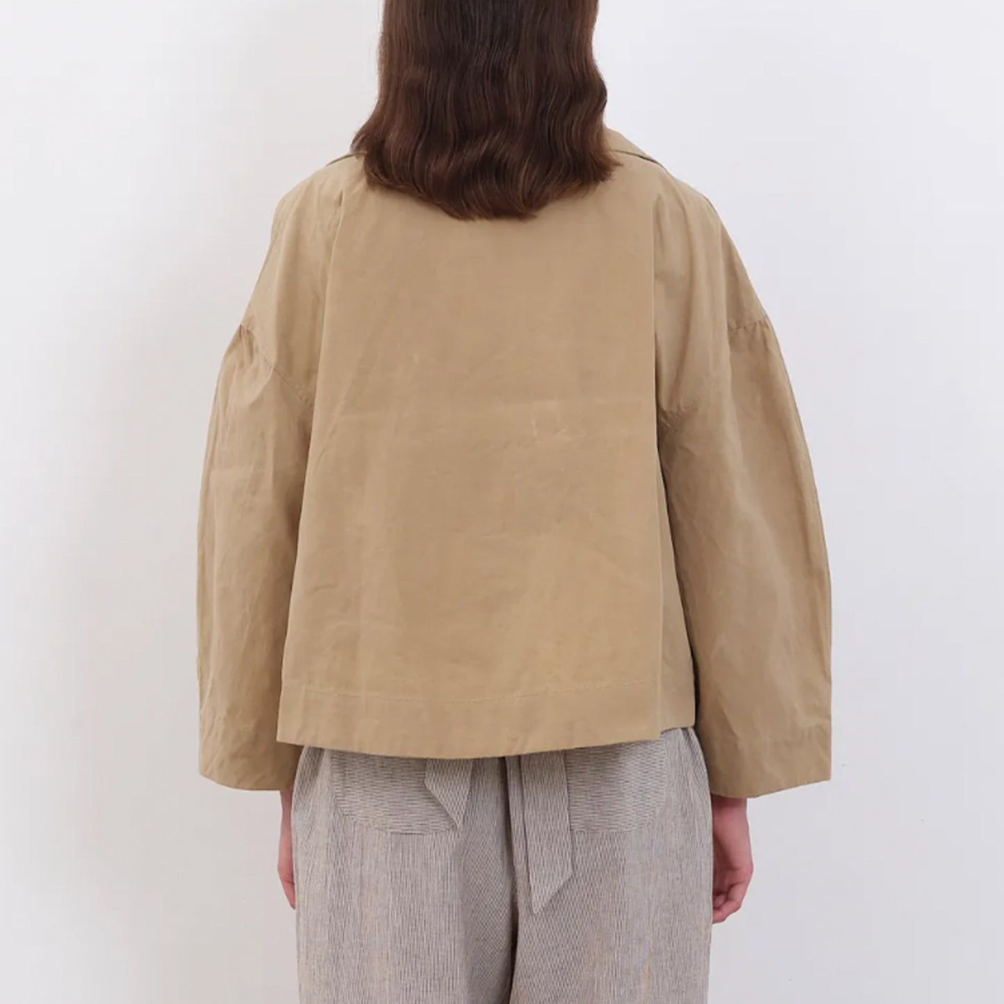 British Dry Oilskin Wesley Jacket in Beige