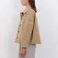 British Dry Oilskin Wesley Jacket in Beige