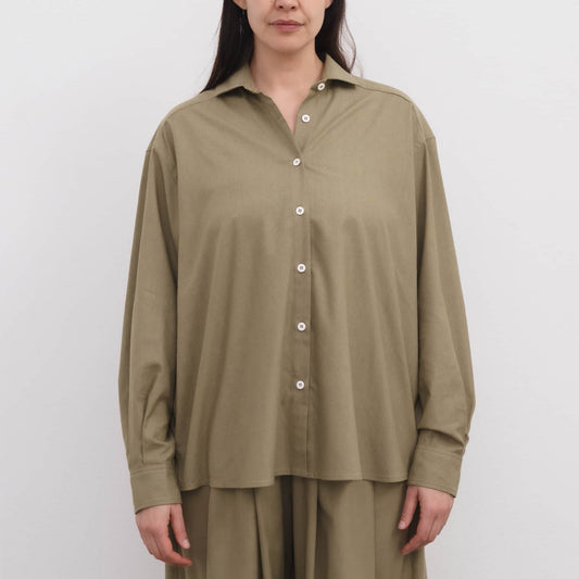 Wild Silk Shirt in Lua Green