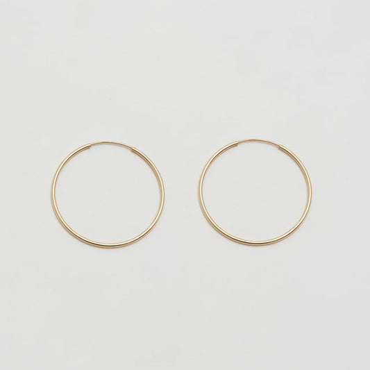 Winona Hoops in 14kt Gold