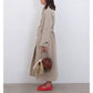 Japanese Flax Cotton Gabardine Wickham Trench in Oatmeal